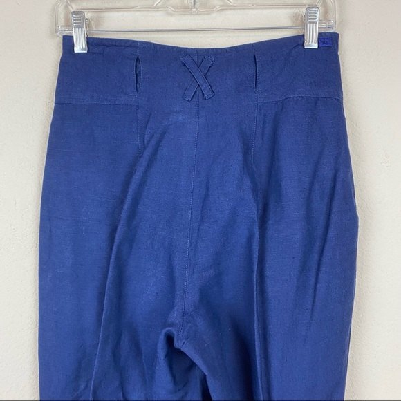 Gitano Vintage Navy Blue High Waisted Pants - Picture 8 of 11